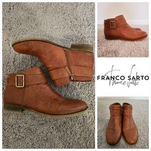 Franco Sarto Cognac Boots